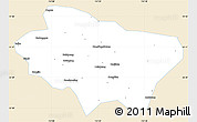 Classic Style Simple Map of Nanzhao, single color outside