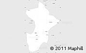 Silver Style Simple Map of Neixiang