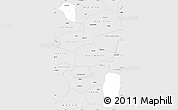 Silver Style Simple Map of Qi Xian