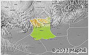 Physical 3D Map of Qinyang, desaturated