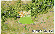 Physical 3D Map of Qinyang, satellite outside