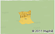 Savanna Style 3D Map of Qinyang, single color outside