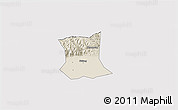 Shaded Relief 3D Map of Qinyang, cropped outside