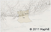 Shaded Relief 3D Map of Qinyang, lighten