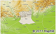 Shaded Relief 3D Map of Qinyang, physical outside