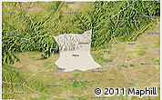 Shaded Relief 3D Map of Qinyang, satellite outside