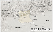 Shaded Relief 3D Map of Qinyang, semi-desaturated