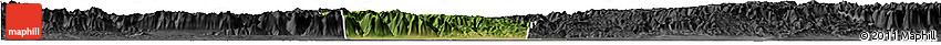 Satellite Horizon Map of Qinyang, darken, desaturated