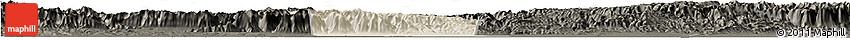Shaded Relief Horizon Map of Qinyang, darken