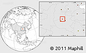 Blank Location Map of Qinyang, highlighted country