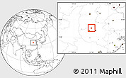 Blank Location Map of Qinyang