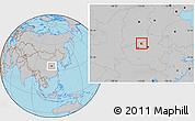 Gray Location Map of Qinyang
