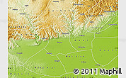 Physical Map of Qinyang