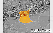 Political Map of Qinyang, desaturated