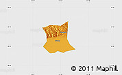 Political Map of Qinyang, single color outside