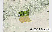 Satellite Map of Qinyang, lighten
