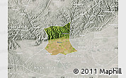 Satellite Map of Qinyang, lighten, semi-desaturated
