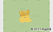 Savanna Style Map of Qinyang, single color outside