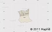 Shaded Relief Map of Qinyang, cropped outside