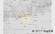Shaded Relief Map of Qinyang, desaturated