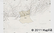 Shaded Relief Map of Qinyang, lighten