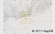 Shaded Relief Map of Qinyang, lighten, semi-desaturated