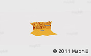 Political Panoramic Map of Qinyang, cropped outside