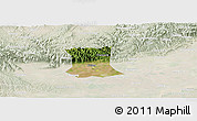 Satellite Panoramic Map of Qinyang, lighten