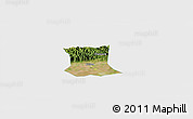 Satellite Panoramic Map of Qinyang, single color outside