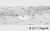 Silver Style Panoramic Map of Qinyang