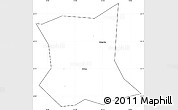 Blank Simple Map of Qinyang, cropped outside