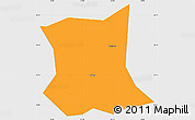 Political Simple Map of Qinyang, single color outside