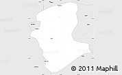 Silver Style Simple Map of Runan
