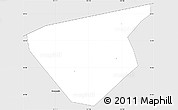 Silver Style Simple Map of Sanmenxia Shi