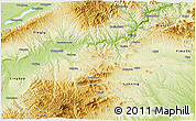 Physical 3D Map of Shan Xian