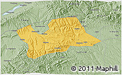 Savanna Style 3D Map of Shan Xian