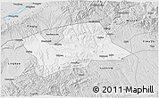 Silver Style 3D Map of Shan Xian