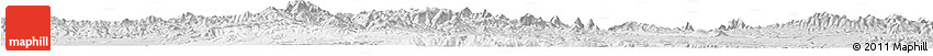 Silver Style Horizon Map of Shan Xian