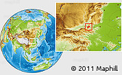 Physical Location Map of Shan Xian