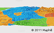 Political Panoramic Map of Shan Xian