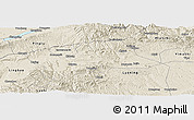 Shaded Relief Panoramic Map of Shan Xian
