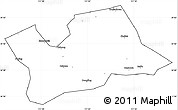 Blank Simple Map of Shan Xian, cropped outside