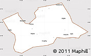 Classic Style Simple Map of Shan Xian, cropped outside