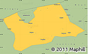 Savanna Style Simple Map of Shan Xian