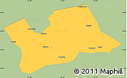 Savanna Style Simple Map of Shan Xian, single color outside