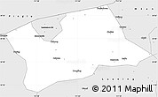 Silver Style Simple Map of Shan Xian