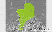 Physical 3D Map of Shangcheng, desaturated
