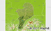 Satellite 3D Map of Shangcheng, physical outside