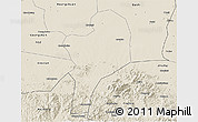 Shaded Relief 3D Map of Shangcheng