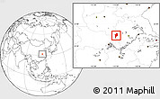 Blank Location Map of Shangcheng